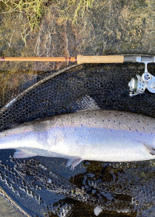 Over the decades I've narrowed my lure selection right down and the ABU Toby 'Salmo' is one of my trusted lures that always grinds out results even when the going is tough. I'd strongly recommend the inclusion of the silver & copper version of the 'Salmo' in every salmon fisher's lure box.