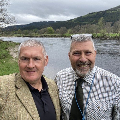 Colin and I both worked together for a few seasons 20 years ago on the Newtyle salmon beat of the River Tay before Colin took the job as Head Ghillie on the nearby Dalmarnock Beat which is a lovely Tay salmon beat slightly upstream of Dunkeld.