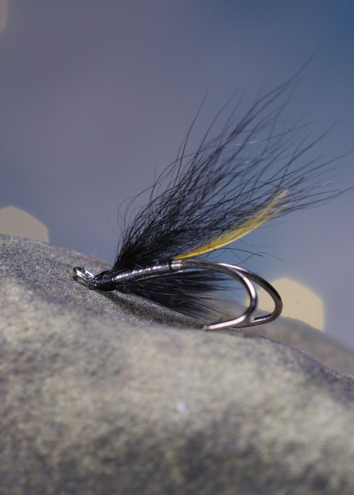 There's not much to this salmon fly in the way of complex dressing materials but you'd better believe this is one of the most deadly low warm water Summer salmon flies ever created. This is the 'Silver Stoat' and I could honestly write a book about the times I've seen it work its magic over the last 4 decades.